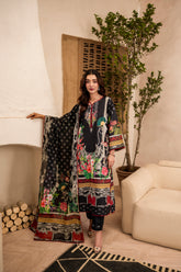 Printed - Lawn - 3pc - D129